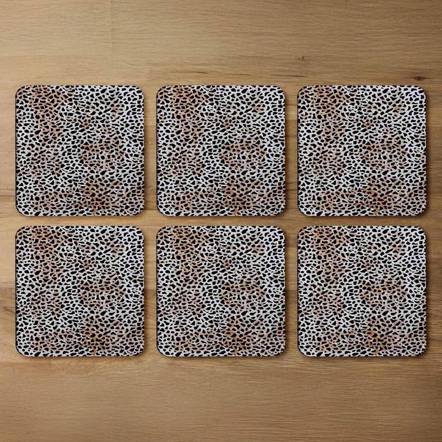 Leopard Spots Coaster - Brown