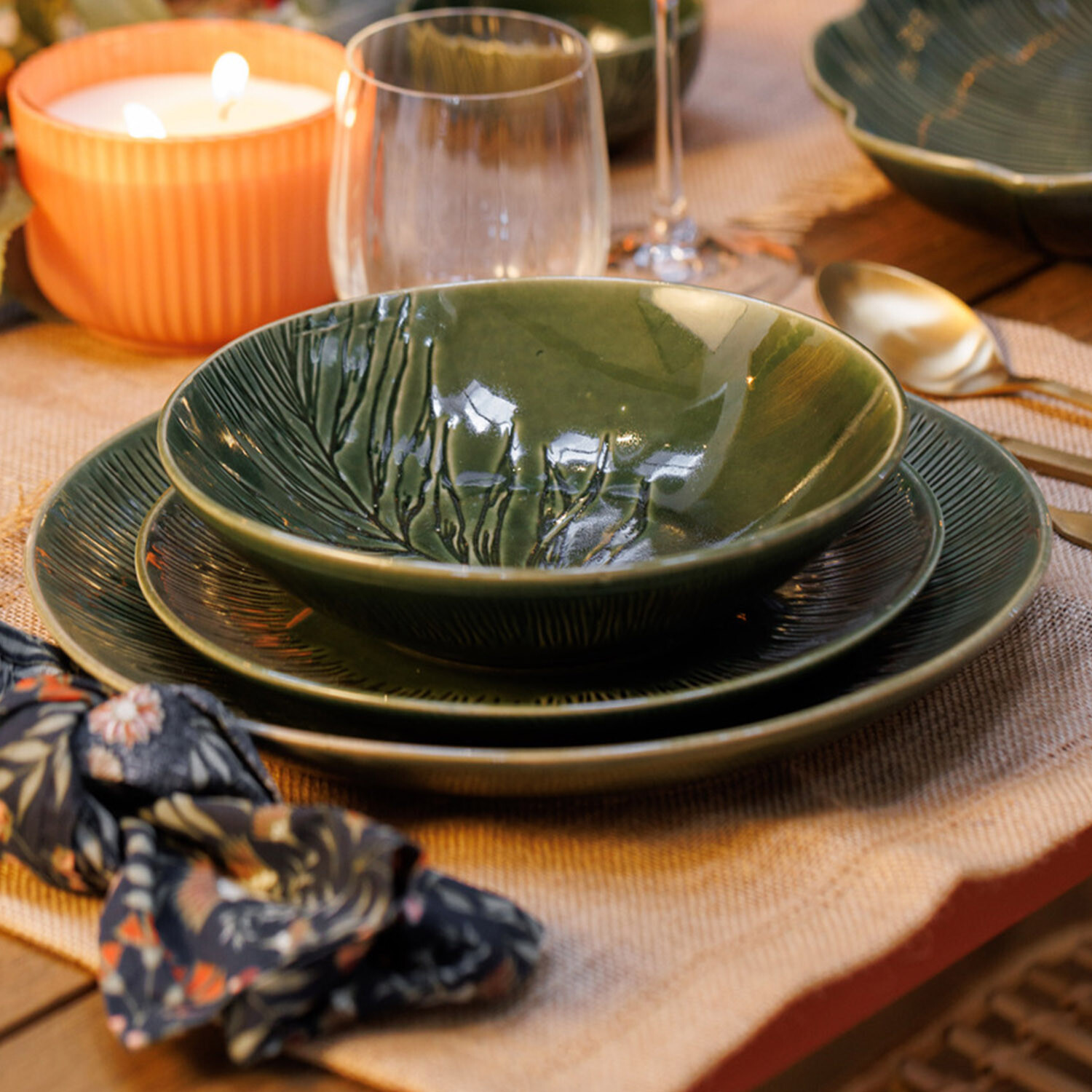 Image of Jardin Stoneware Pasta Bowls, Set of&hellip;
