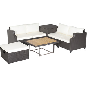 7 Pieces Outdoor PE Wicker Furniture Set
