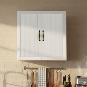 Wall Cabinet Kitchen Cupboard Storage Unit White