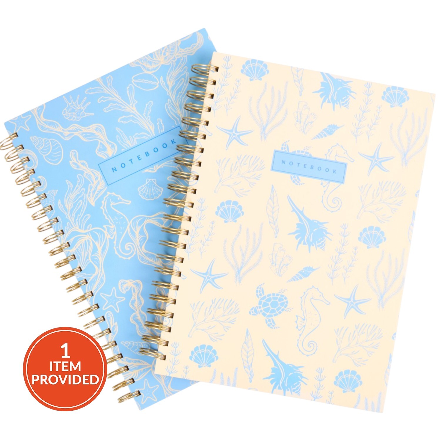 Seashell Spiral Bound Notebook A4 Lined Pages - Image 2