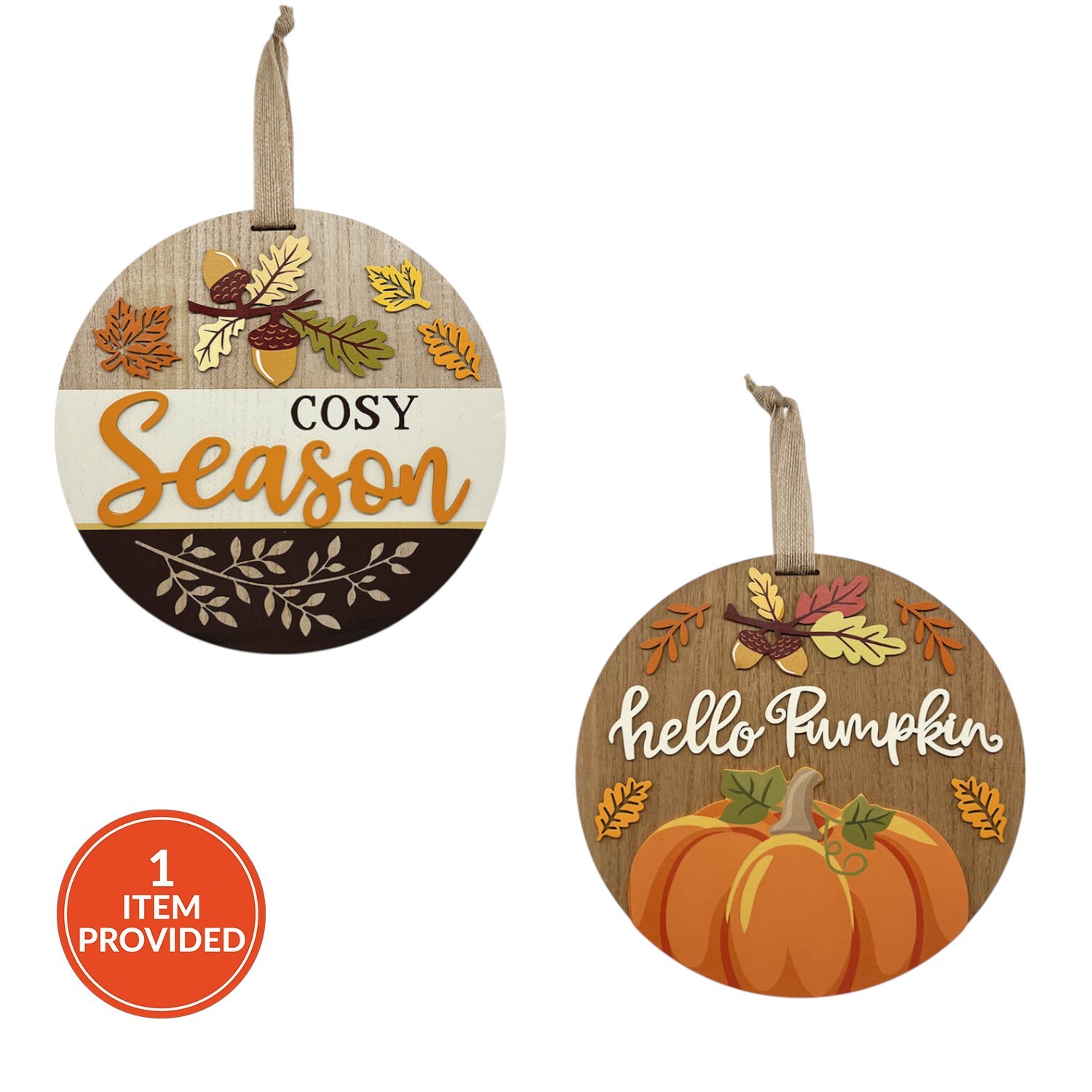 Welcoming Autumn Hanging Plaque