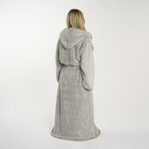 OHS Teddy Marl Dressing Gown Floor Length