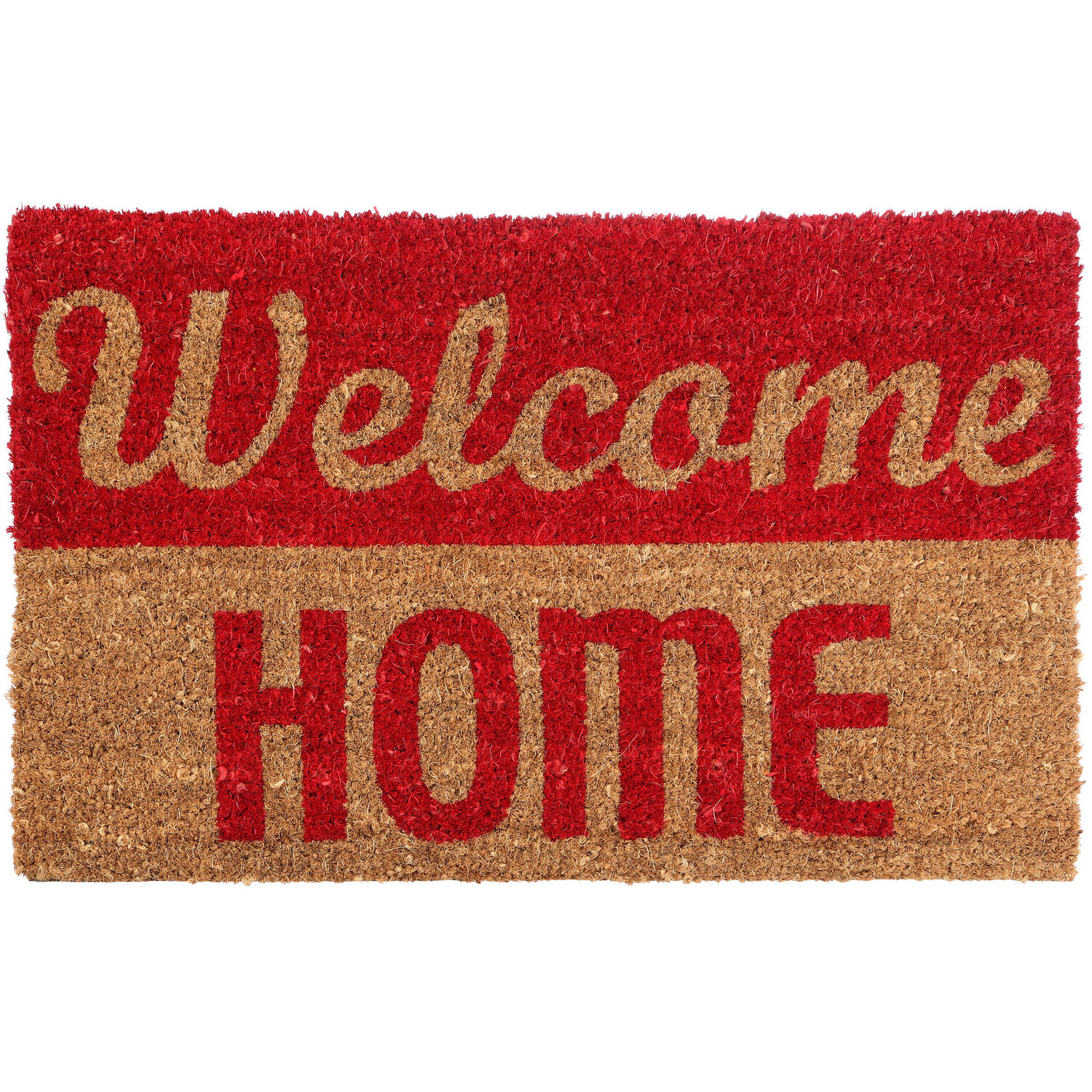 Filta Welcome Home Dual Colour Doormat - Red & Brown