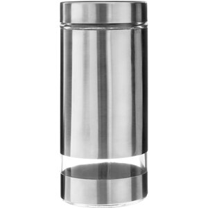 Luca 1300ml Glass and Stainless Steel Storage Jar