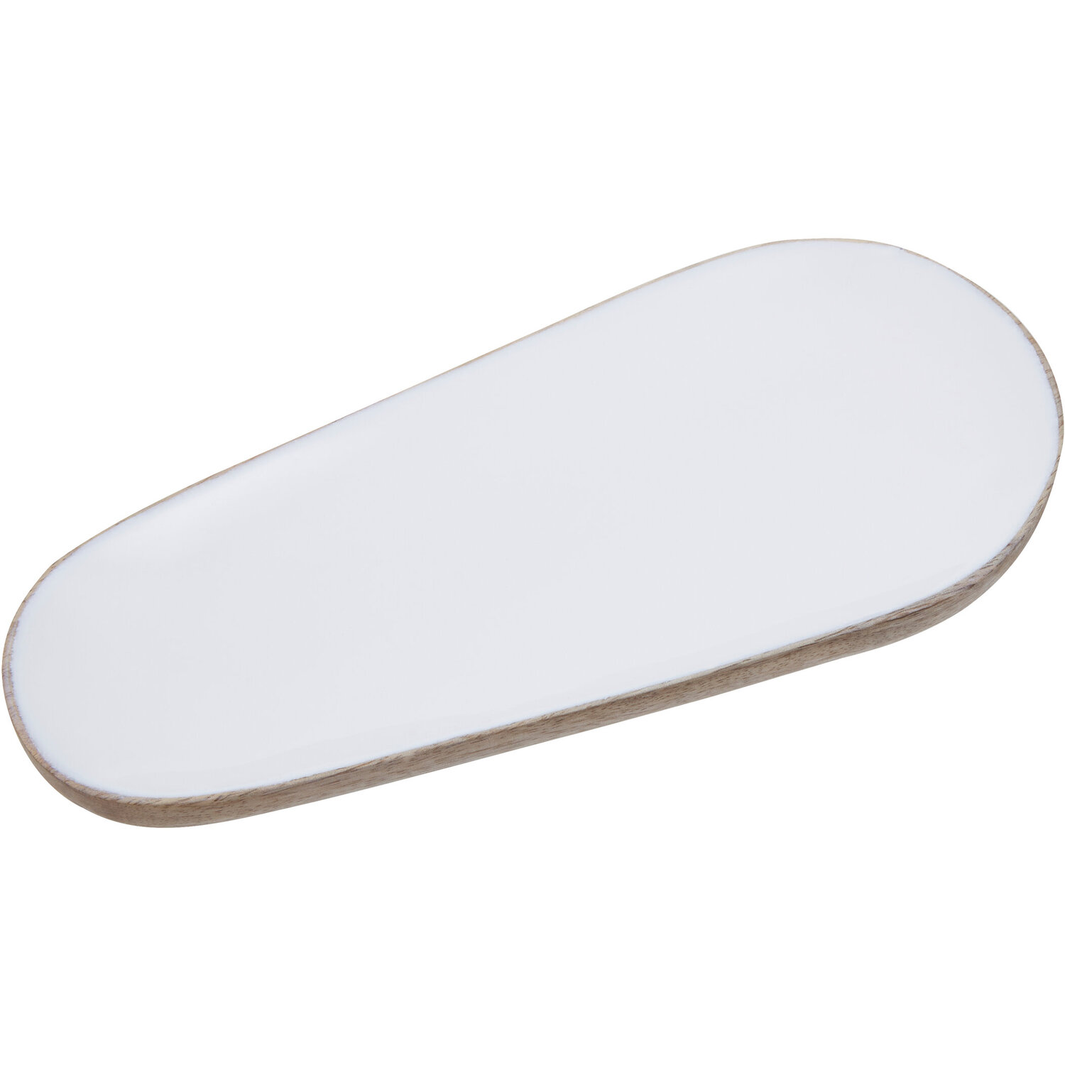Kara Mango Wood Small Oval Serving Dish - Brown