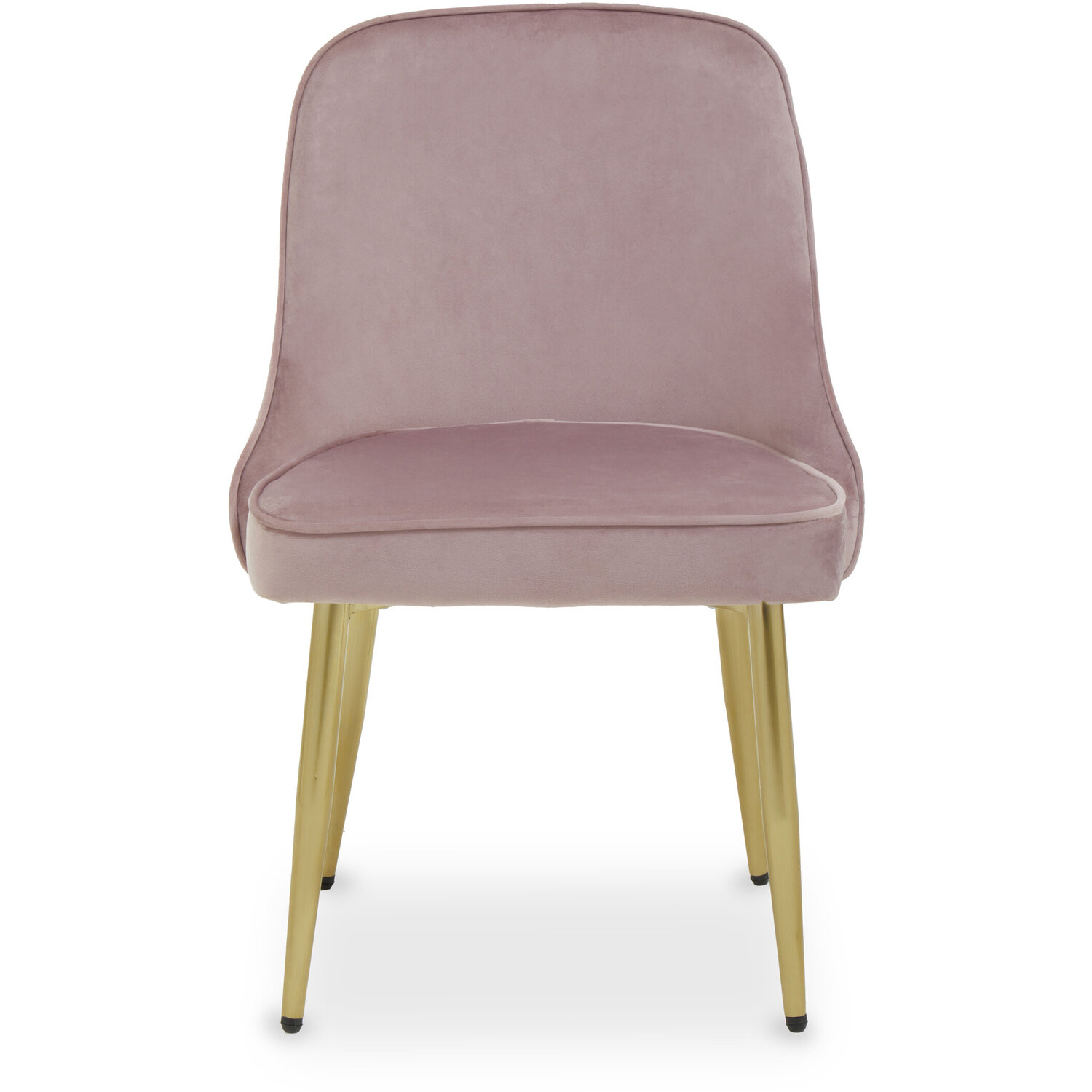 Demi Dusky Pink Velvet Dining Chair - Pink