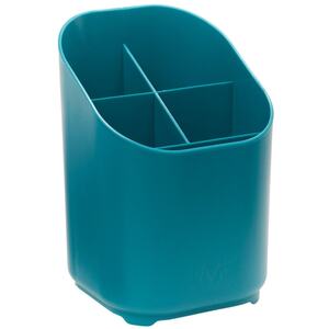 Kitchen Plastic Cutlery Drainer Basket Holder Organizer Box - Black
