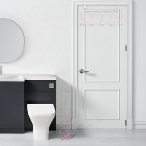 Showerdrape Vertu Toilet Roll & Spare Holder & Over Dook Hook Set