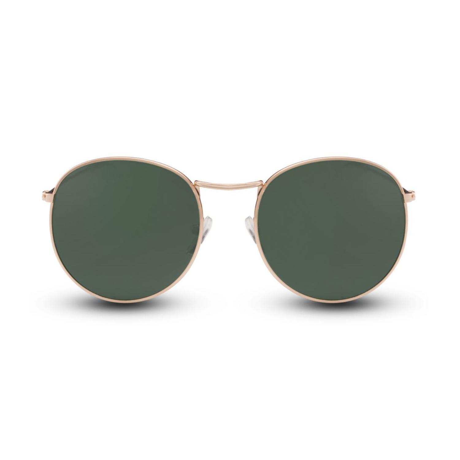 Sunglass Station Sleek Round Unisex Sunglasses - Gold