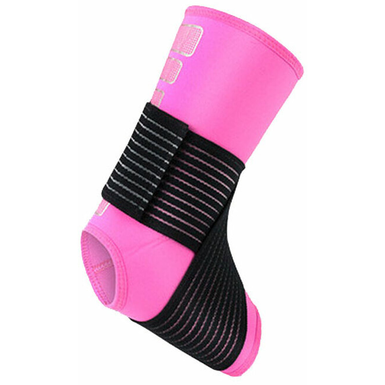 Sports Compression Ankle Wrap Support - Pink / Small