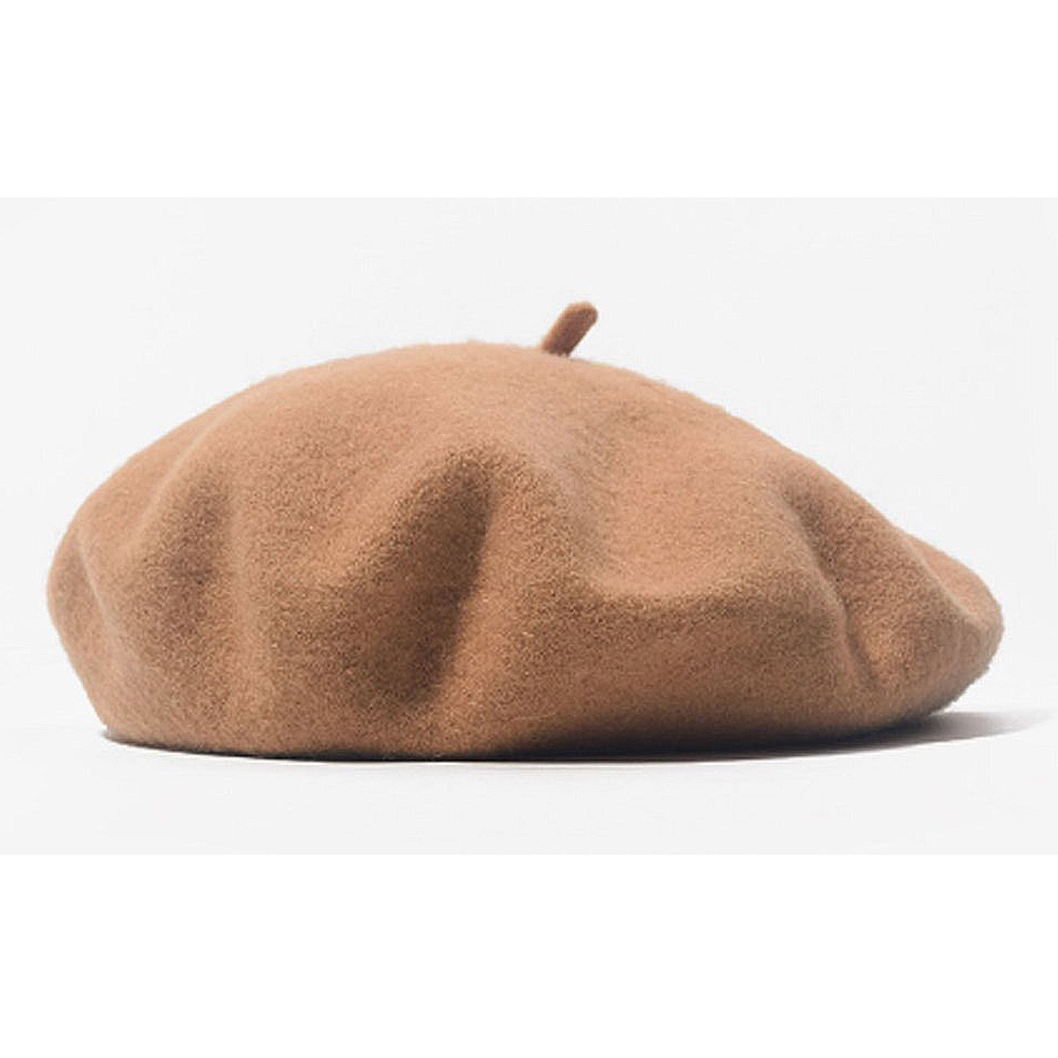 Classic Wool Beret - Camel M / Medium