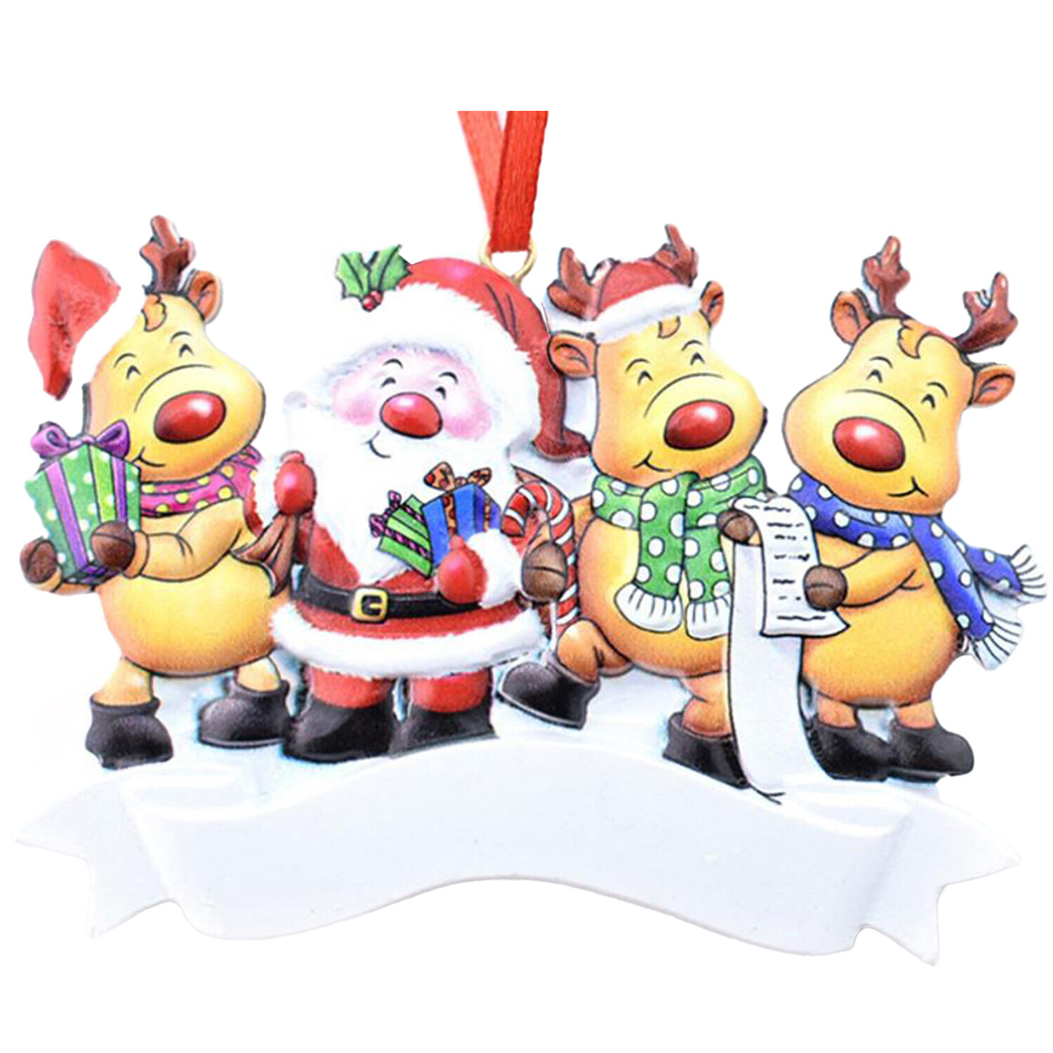Christmas Tree Decoration Ornament - red / 1 / Family of 4