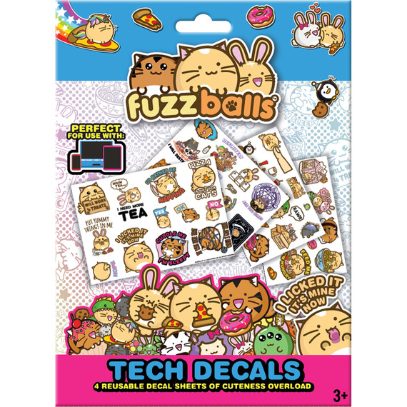 Fuzzballs Set of Tech Decal Stickers