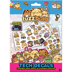 Fuzzballs Set of Tech Decal Stickers