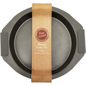 From Scratch Grey Round Cake Tin