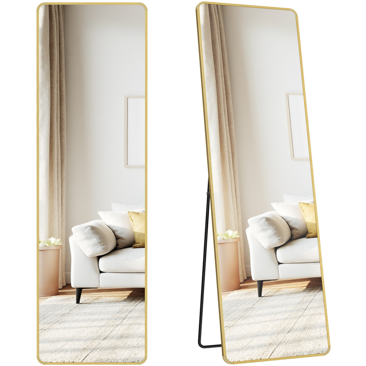Image of SONGMICS Full Length Mirror with Stand&hellip;