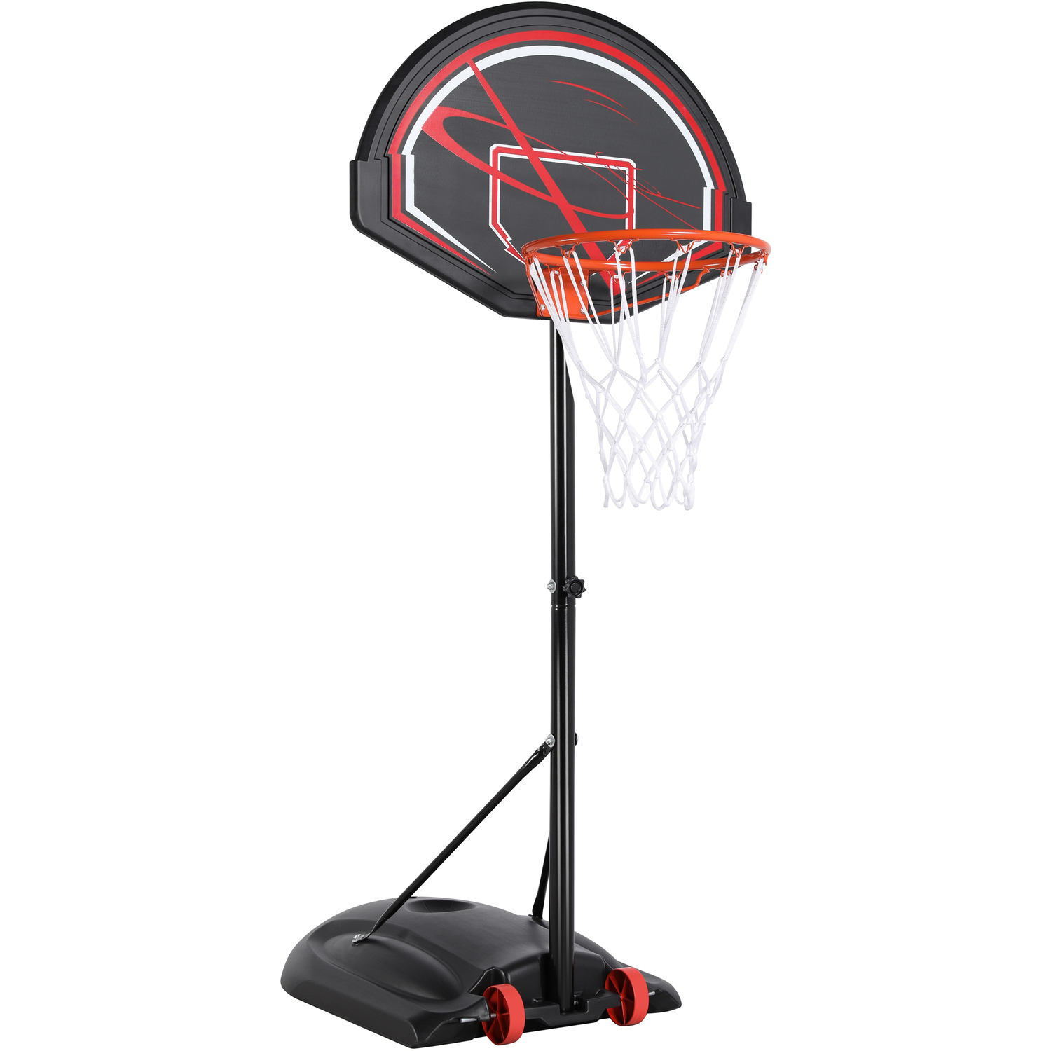 Youth Portable Basketball Hoop for Outdoors - Black