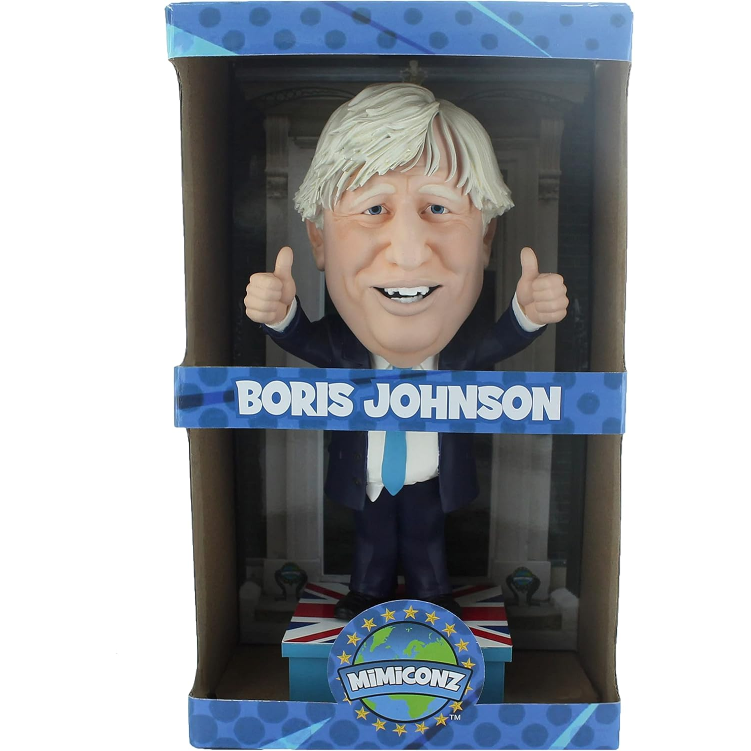 MIMICONZ Boris Johnson 20cm PVC Figurine - Blue