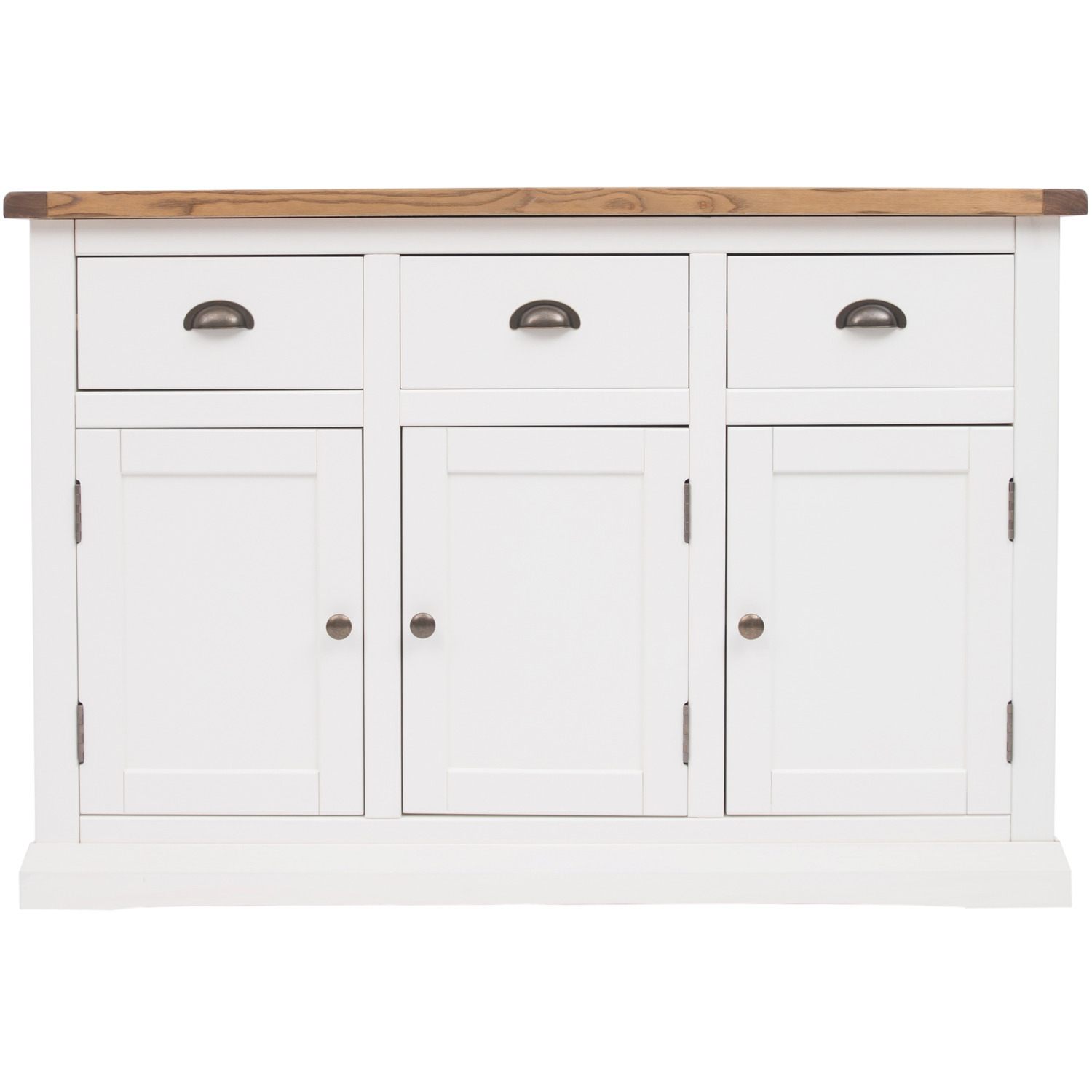 Cabinet Bits Cosenza 3 Door 3 Drawer Sideboard - White