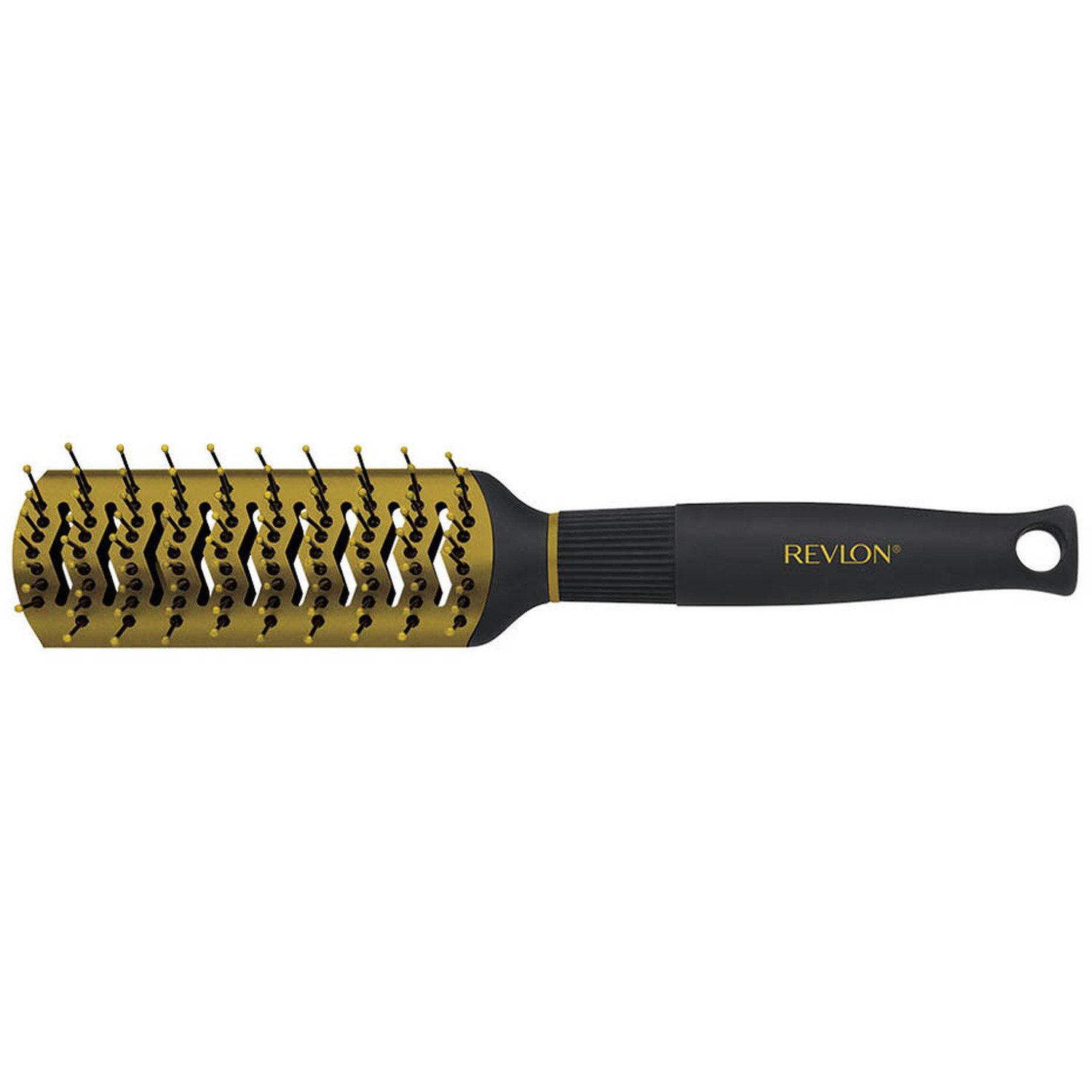 Revlon Ionic Ceramic Lustrous Finish Anti Tangle Hair Brush - Black