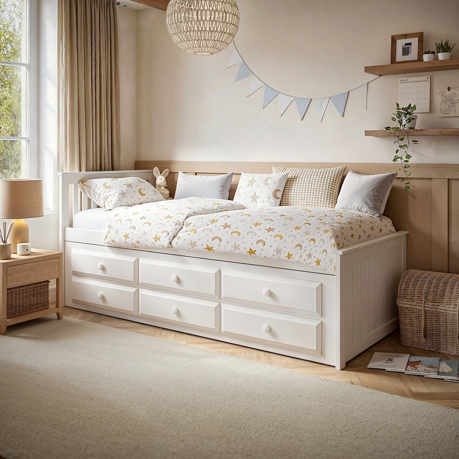 Flair Montana Captains Guest Bed - White