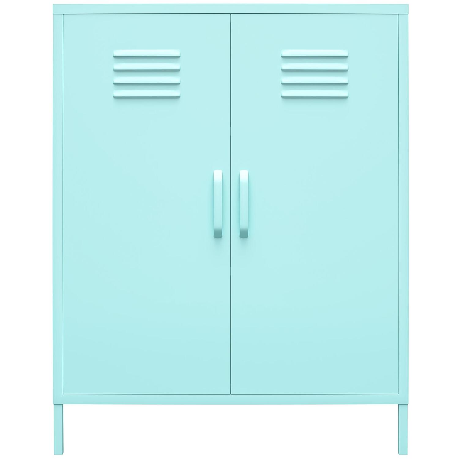 Novogratz Metal Locker Storage Cabinet - 2 Door - Green - Size 2 - Image 4
