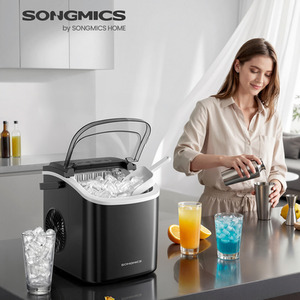6 Minute Portable Ice Maker Self Cleaning Black