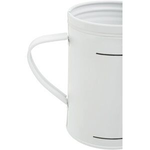 Grocer White Metal Flour Shaker