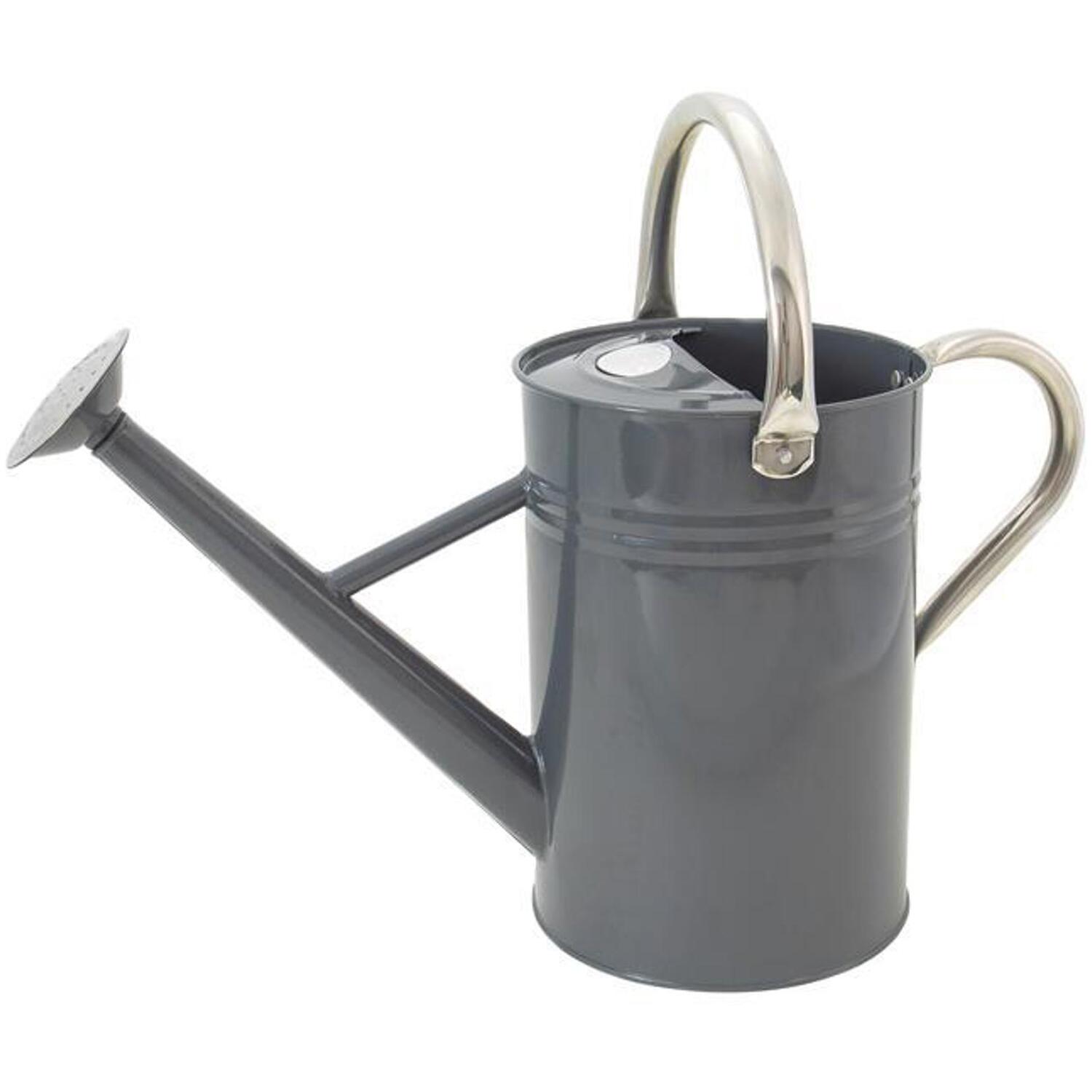Kent & Stowe Metal Watering Can Cool Grey 4.5 litre - Cool Grey