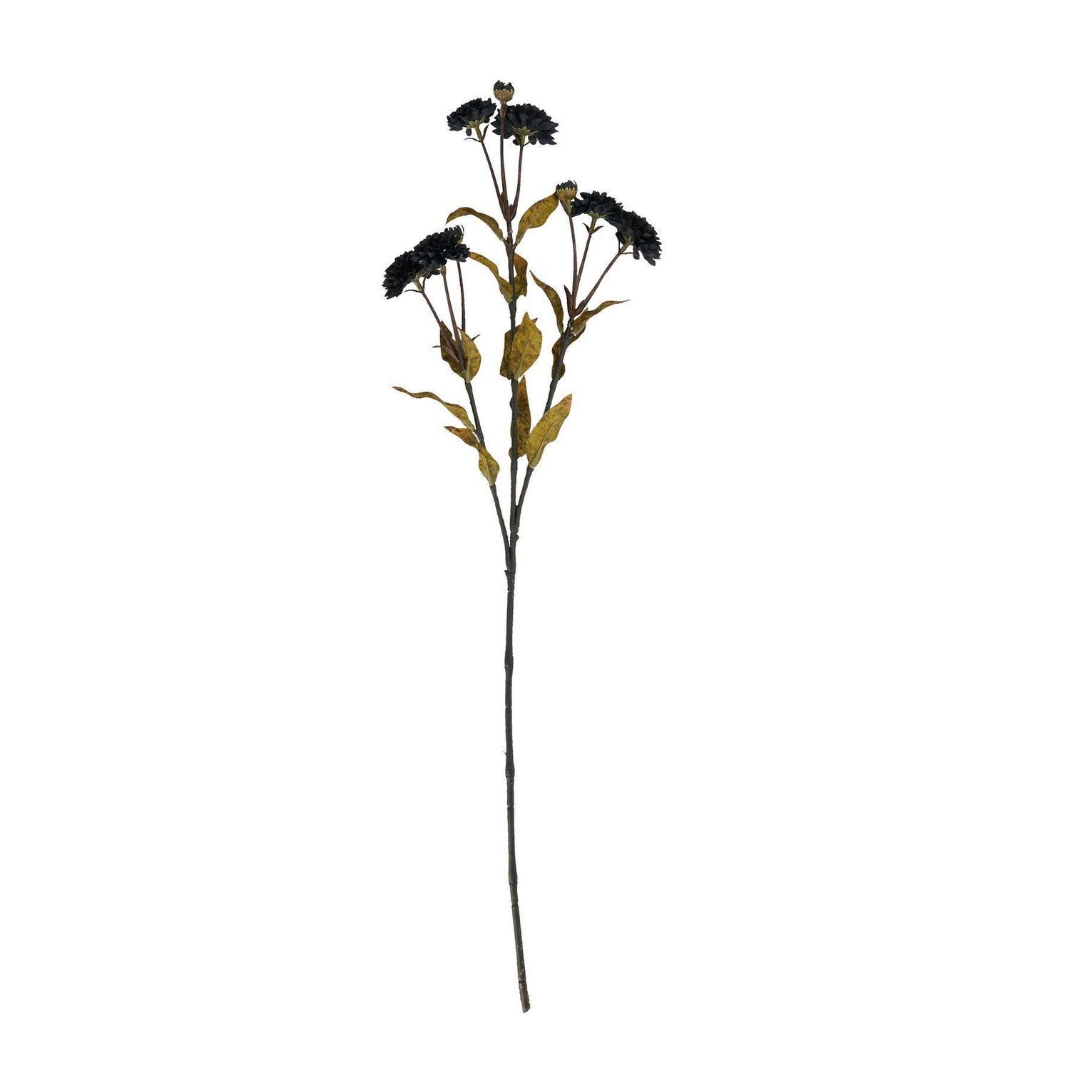 Hill Interiors Chrysanthemum Artificial Flower - Black