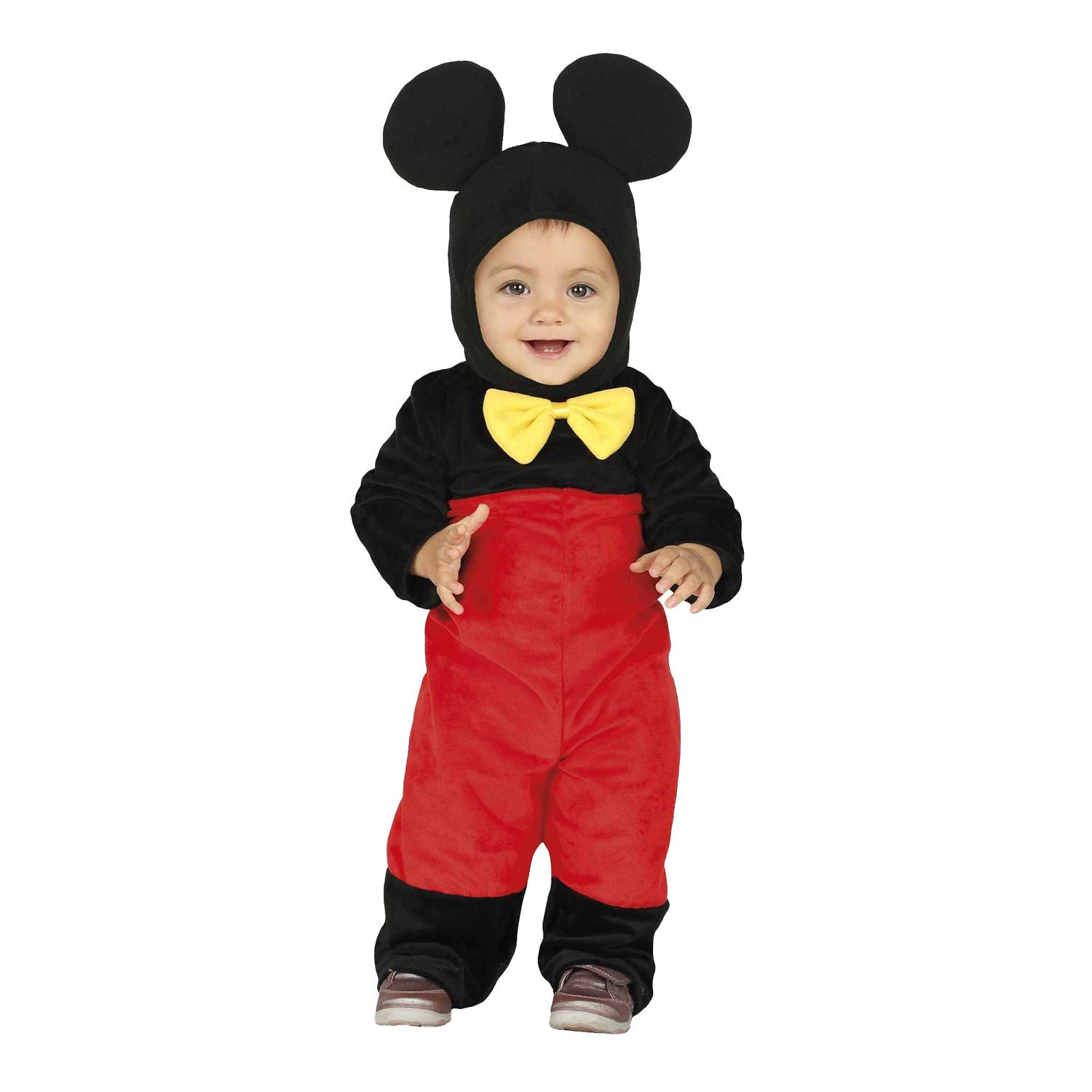 Fiestas Guirca Baby Mouse Costume Set - Black/Red / 18 Months+