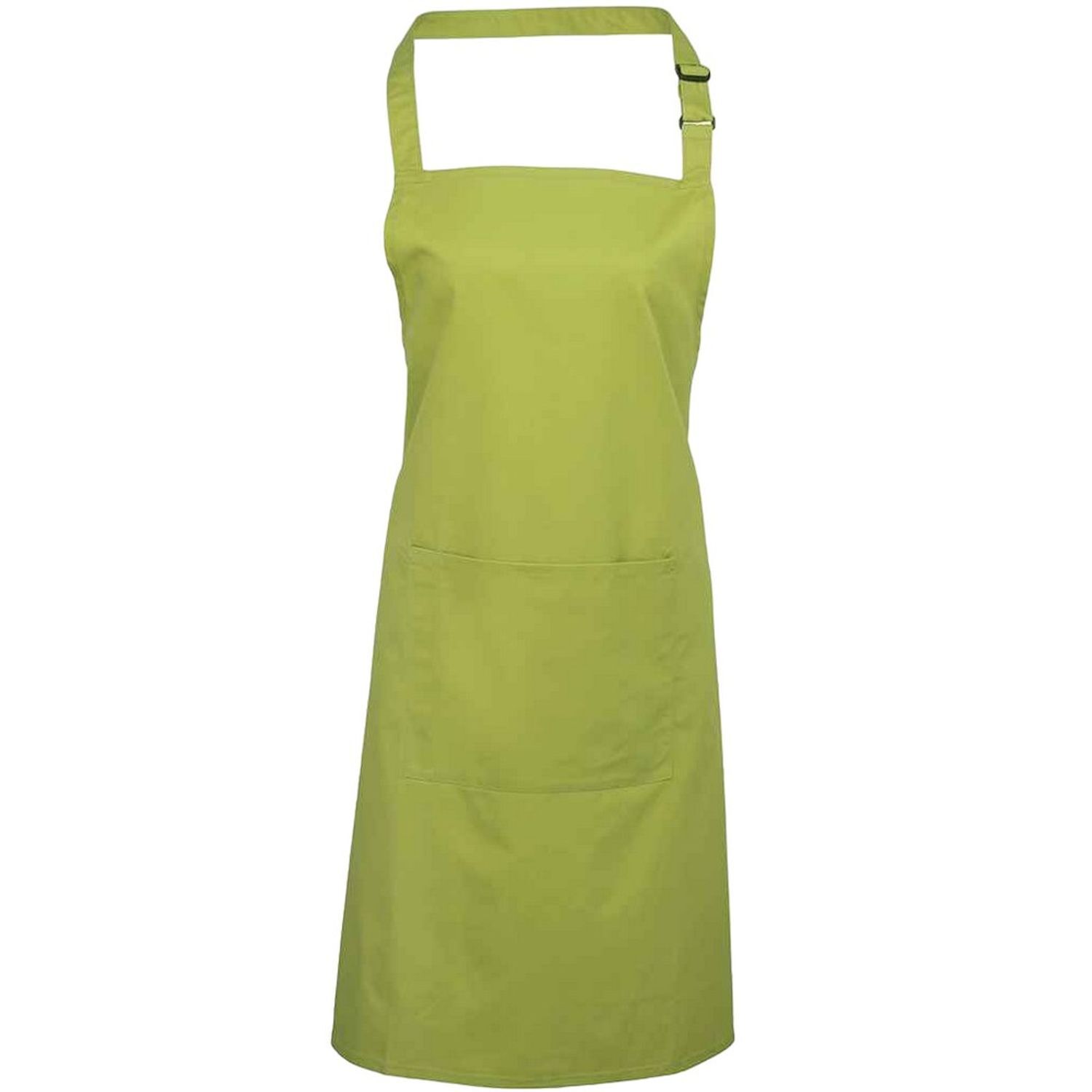 Premier Unisex Adult Colours Pocket Full Apron - Lime Green