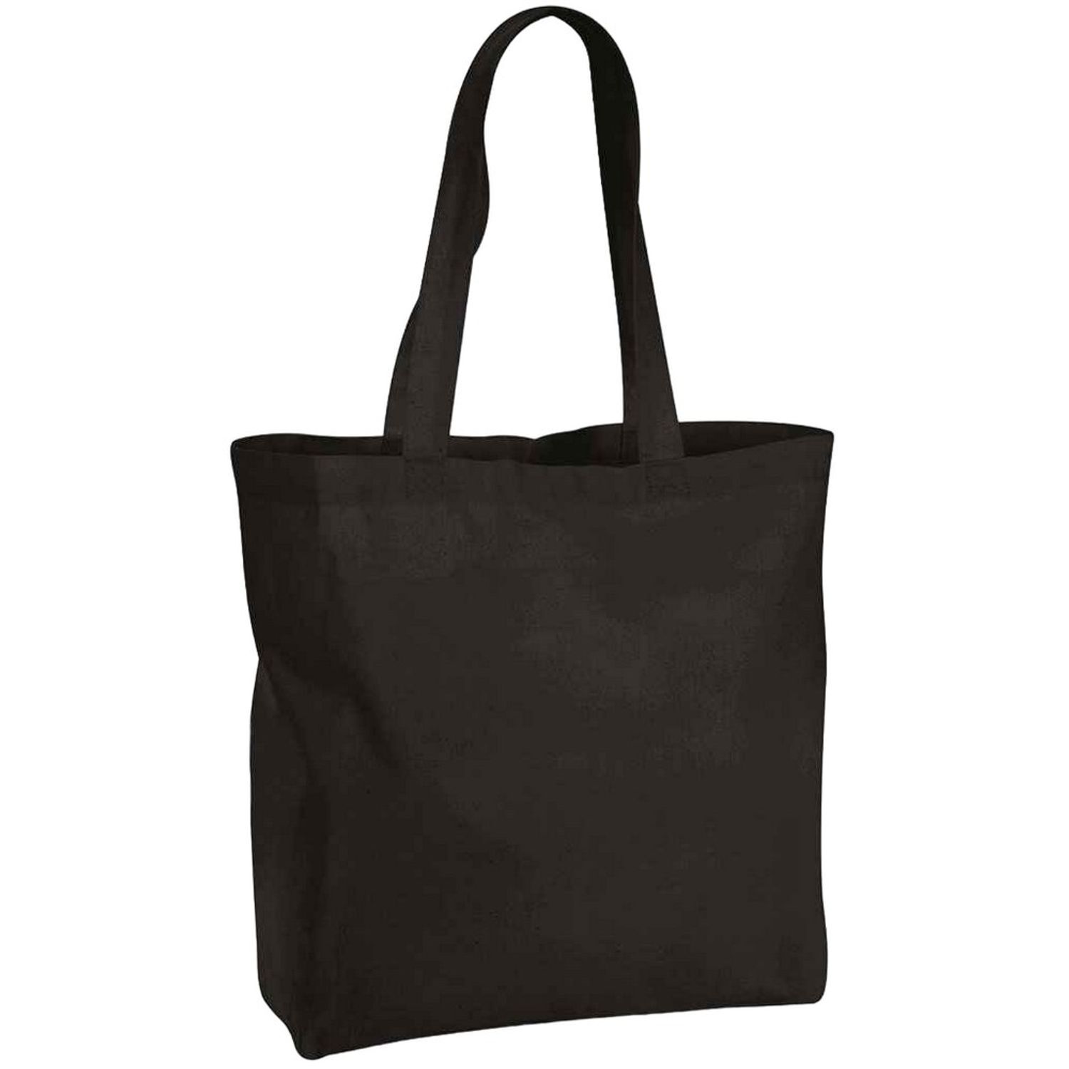 Westford Mill Bag For Life Maxi Tote Bag - Black / Tubular & Plain Design
