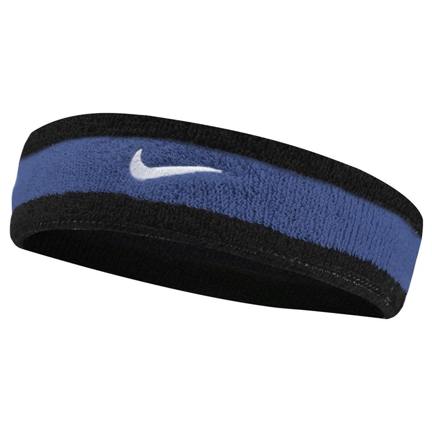 Nike Swoosh Stretch Headband - Black/Blue/White