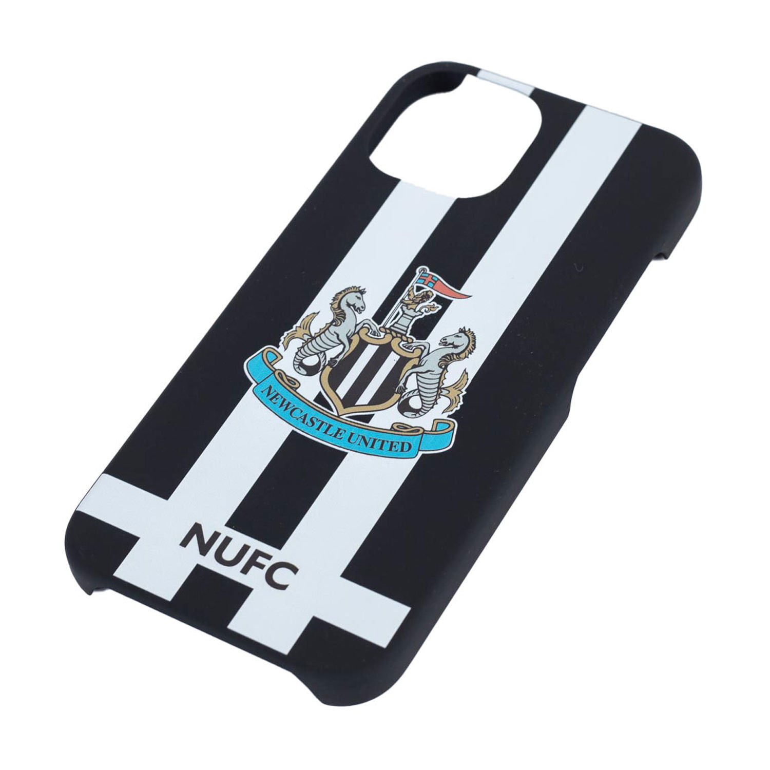 Newcastle United Fc Iphone 15 Compatible Striped Phone Case - Black/White