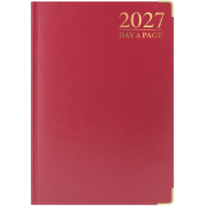 2027 Diary A4 Day A Page Soft Padded Desk Diary