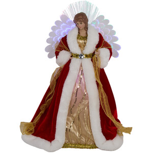 Christmas Angel with Fibre Optic Wings Decoration