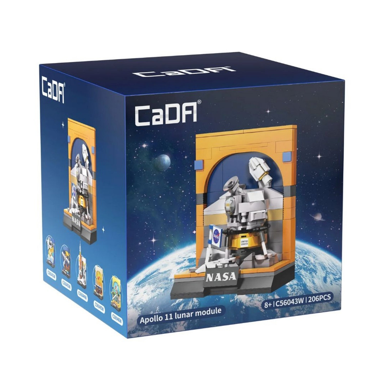 CaDA Apollo 11 Lunar Module - 206 Piece Brick Build Model Kit - Image 8