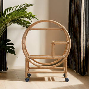 Mataram Rattan Bar Trolley