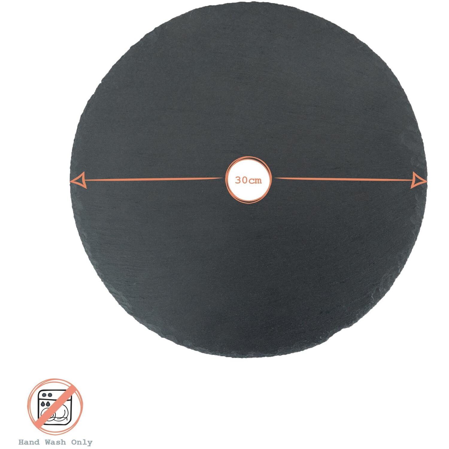 Image of Round Slate Serving Platters - 30cm&hellip;