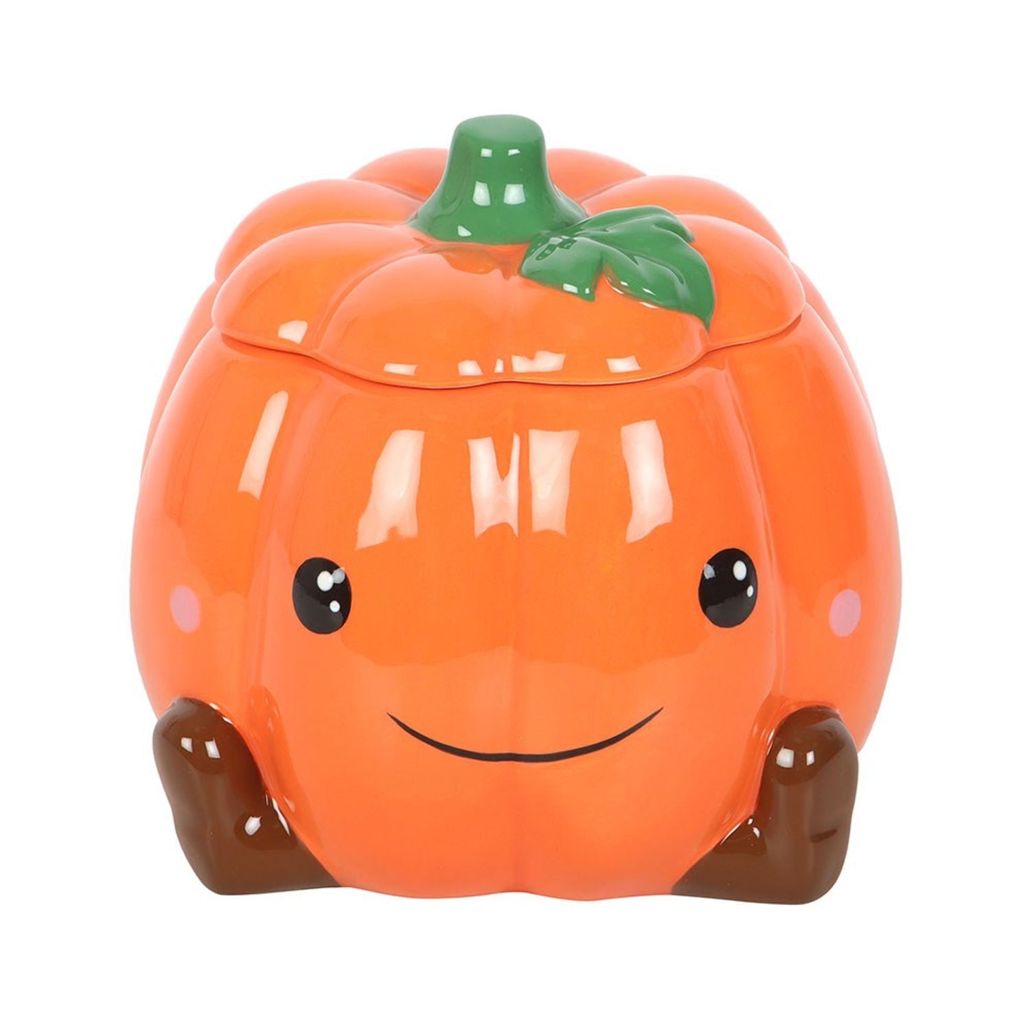 - Something Different Smiling Pumpkin Oil Burner Orange (One Size) - Image 1
