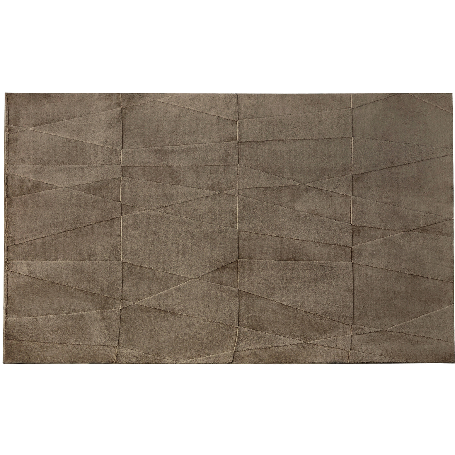 Velvet Serenity Washable Rug - Taupe / 120cm