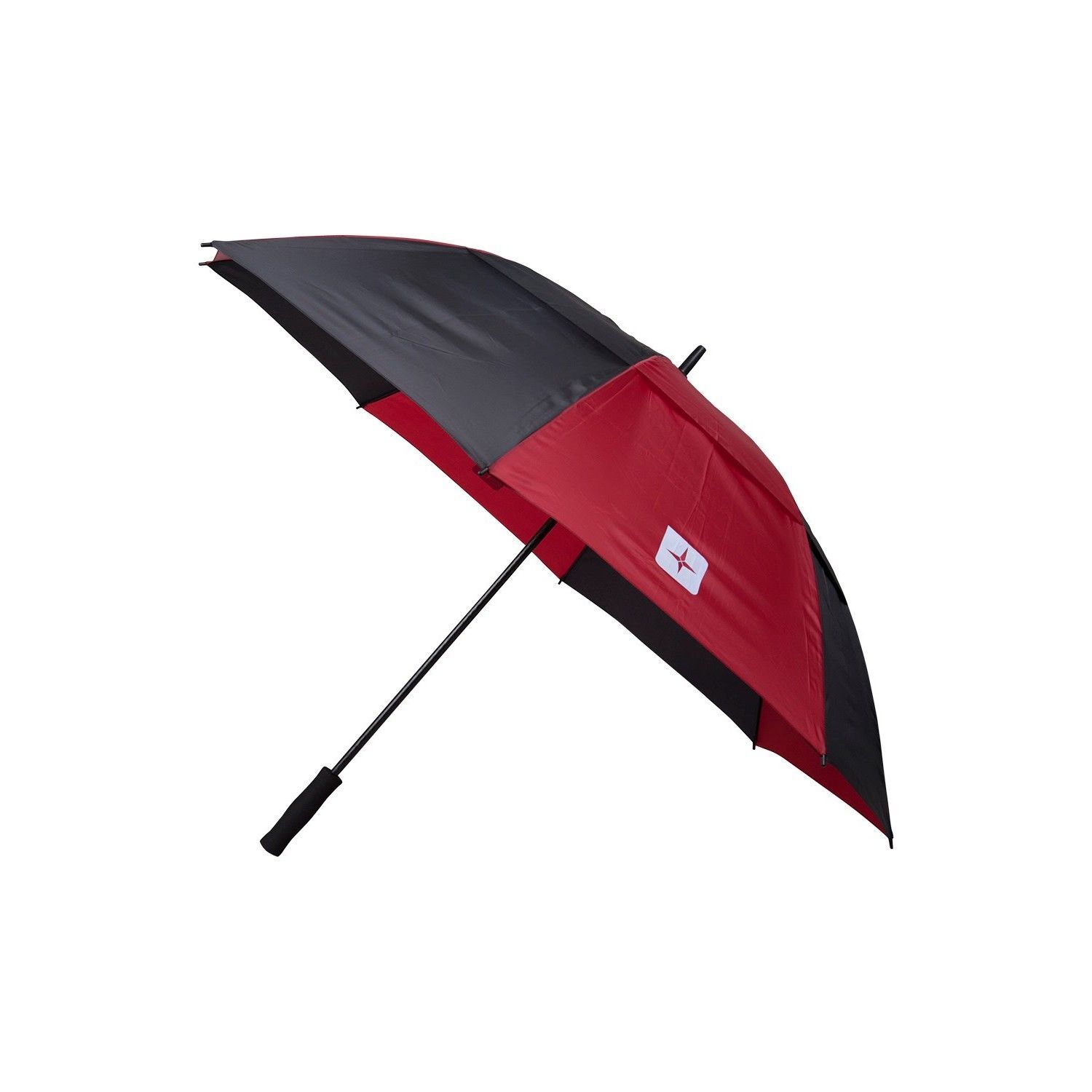 Mountain Warehouse Stripe Golf Umbrella - Black/Red