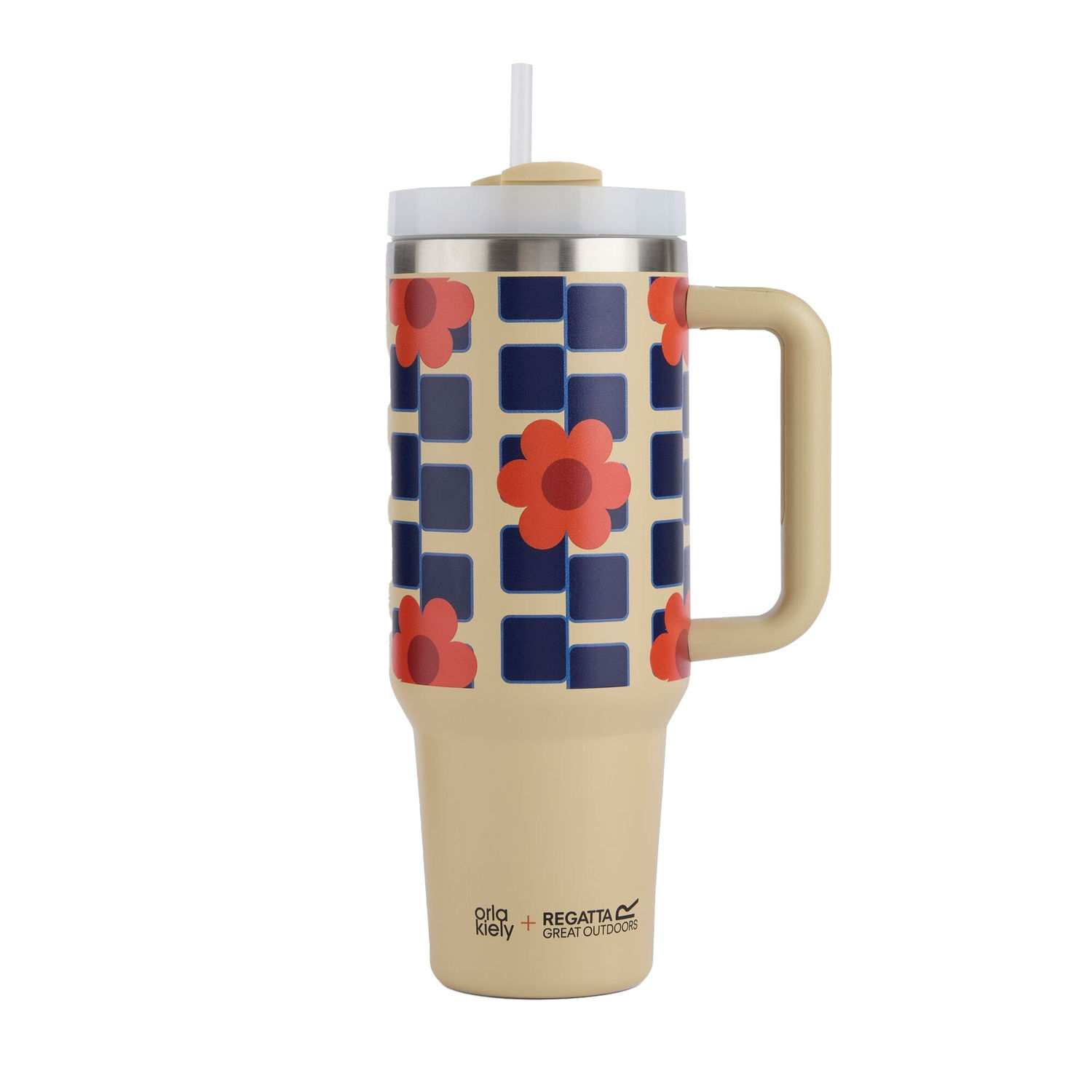 Regatta Orla Kiely Spinning Flower 1.2L Thermal Mug - Monochrome
