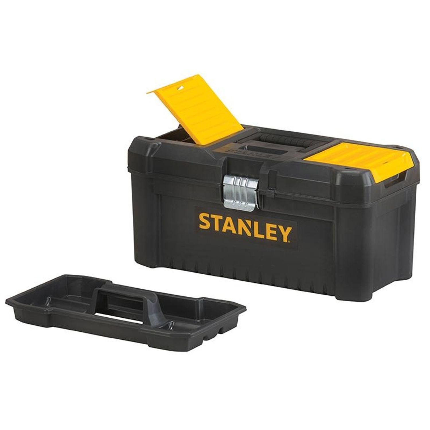 Stanley Hand Tools Basic Toolbox With Organiser Top 5063806090908 - Image 3