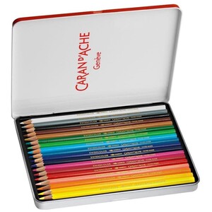 Swisscolor Aquarelle 18 Water-Soluble Colour Pencils - Metal Tin Set