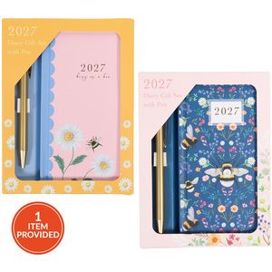 2027 Bee Diary Gift Set with Pen