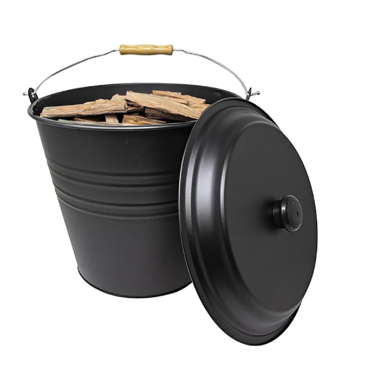 Image of Ash Bucket Bin - Black