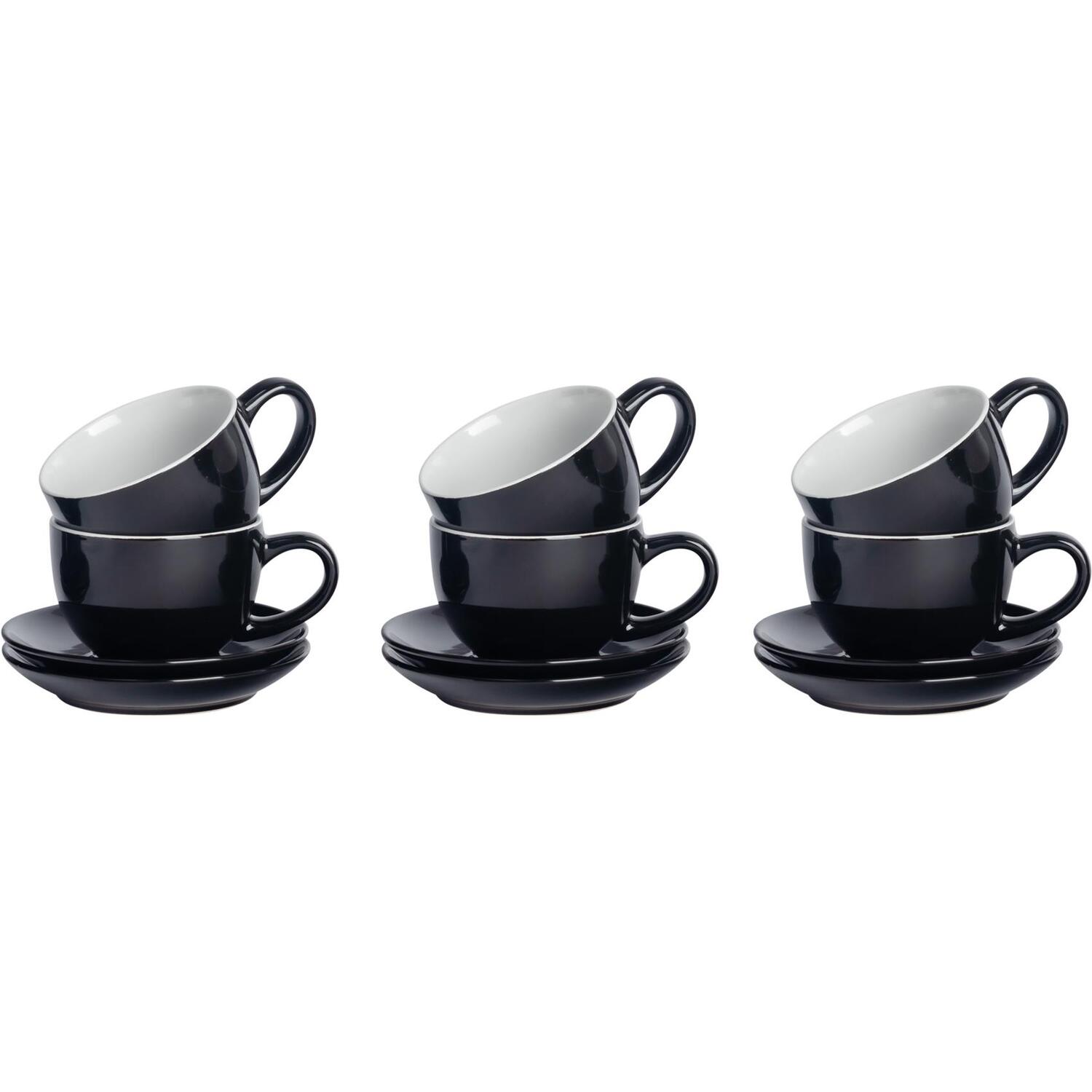 Image of 12 Piece Coloured Cappuccino Cup and&hellip;